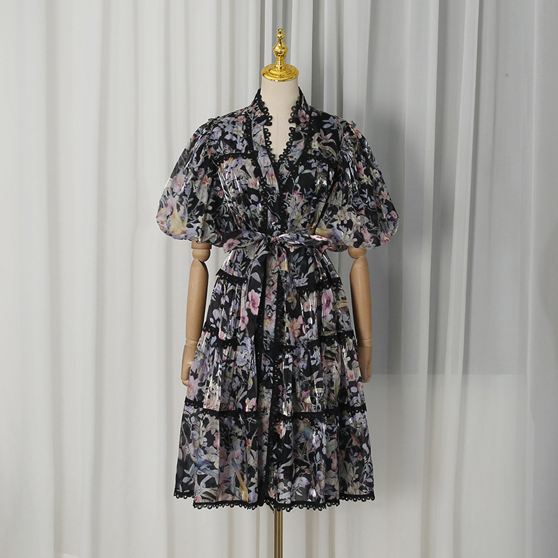 ZAMOR French Vintage Floral Te - French Vintage Floral Midi Dress recension och pris