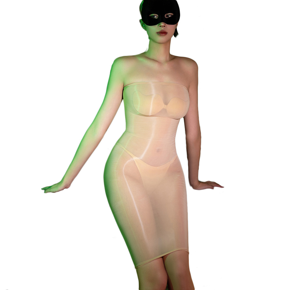 Smooth Seamless Dress Sexy Wom - Sexy Mesh Sheer Bodycon Dress recension och pris