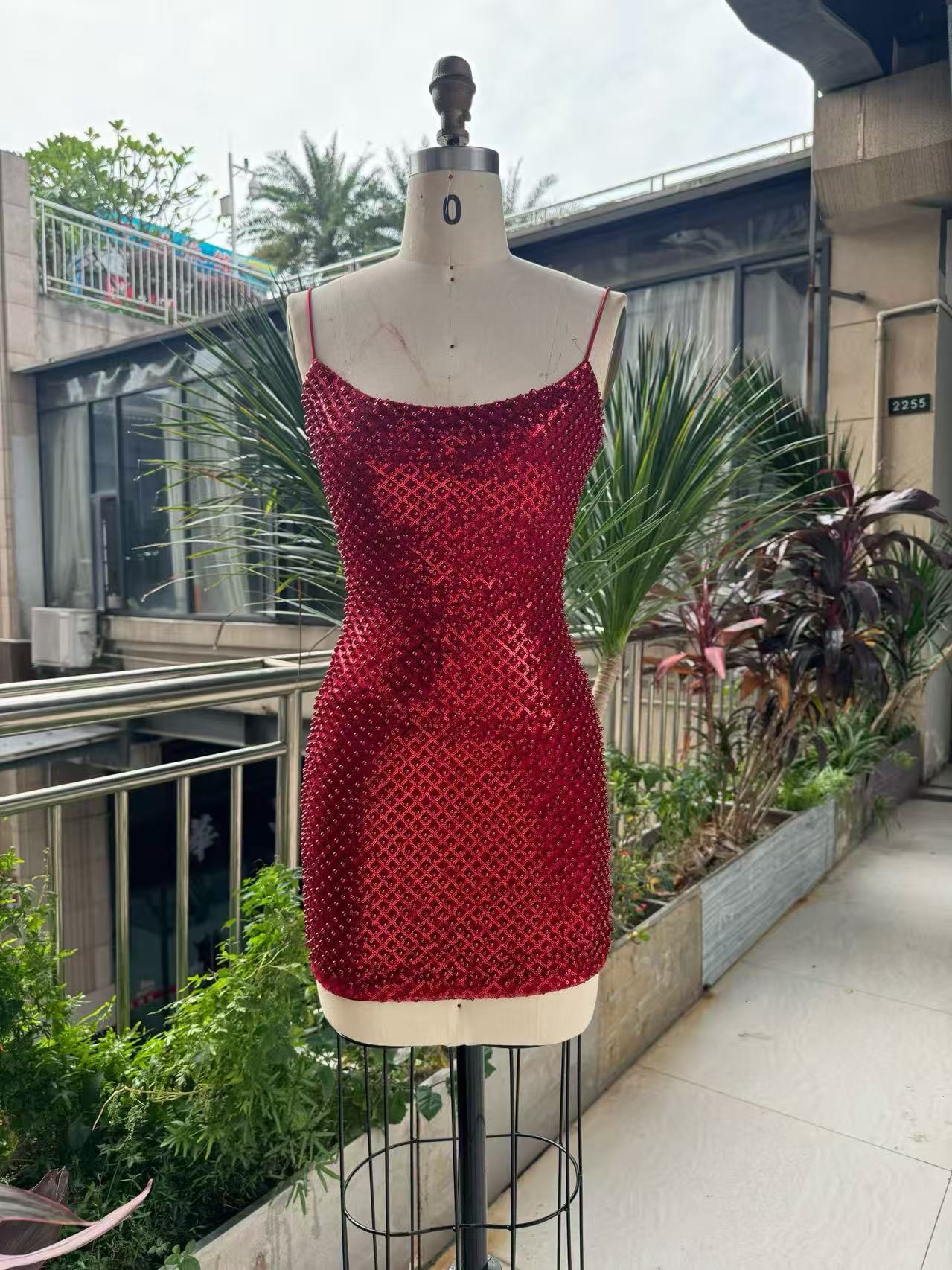 Women Sparkly Rhinestone Embel - Sparkly Rhinestone Club Party Dress recension och pris