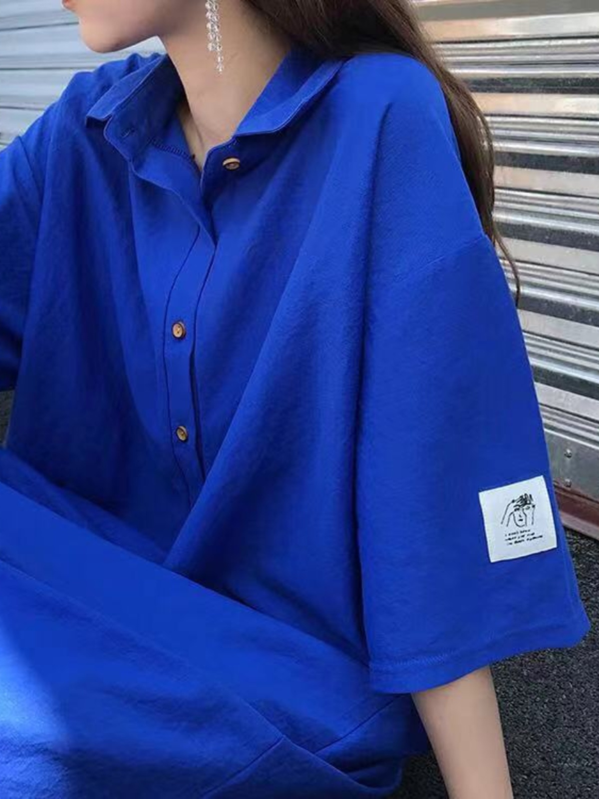 plus Size Shirt Dress Slimming - Korean Style A Line Shirt Dress recension och pris