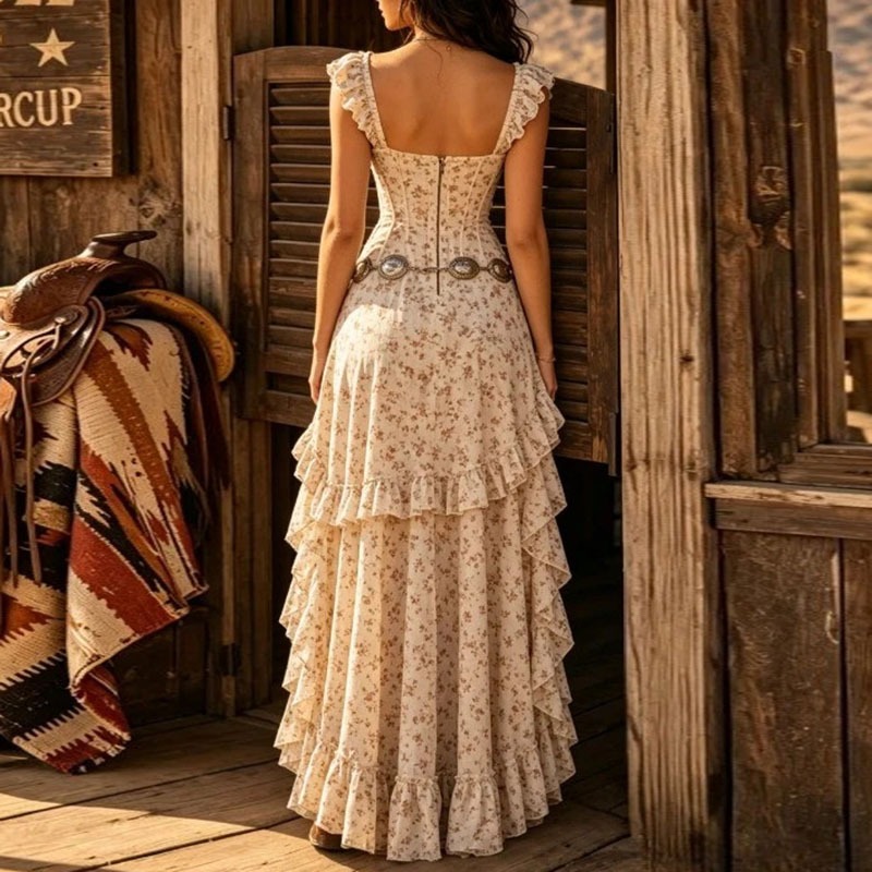 Women Floral Print Maxi Dress  - Boho Summer Beach Maxi Dress recension och pris