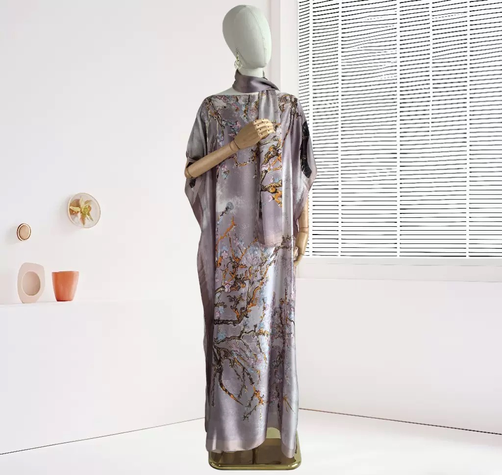 Causal Three Printed Silky Kaf - Boho Summer Beach Maxi Dress recension och pris