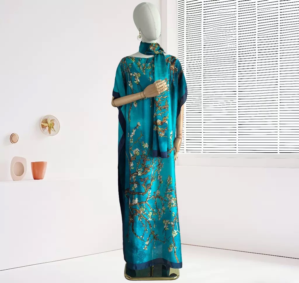 Causal Three Printed Silky Kaf - Boho Summer Beach Maxi Dress recension och pris