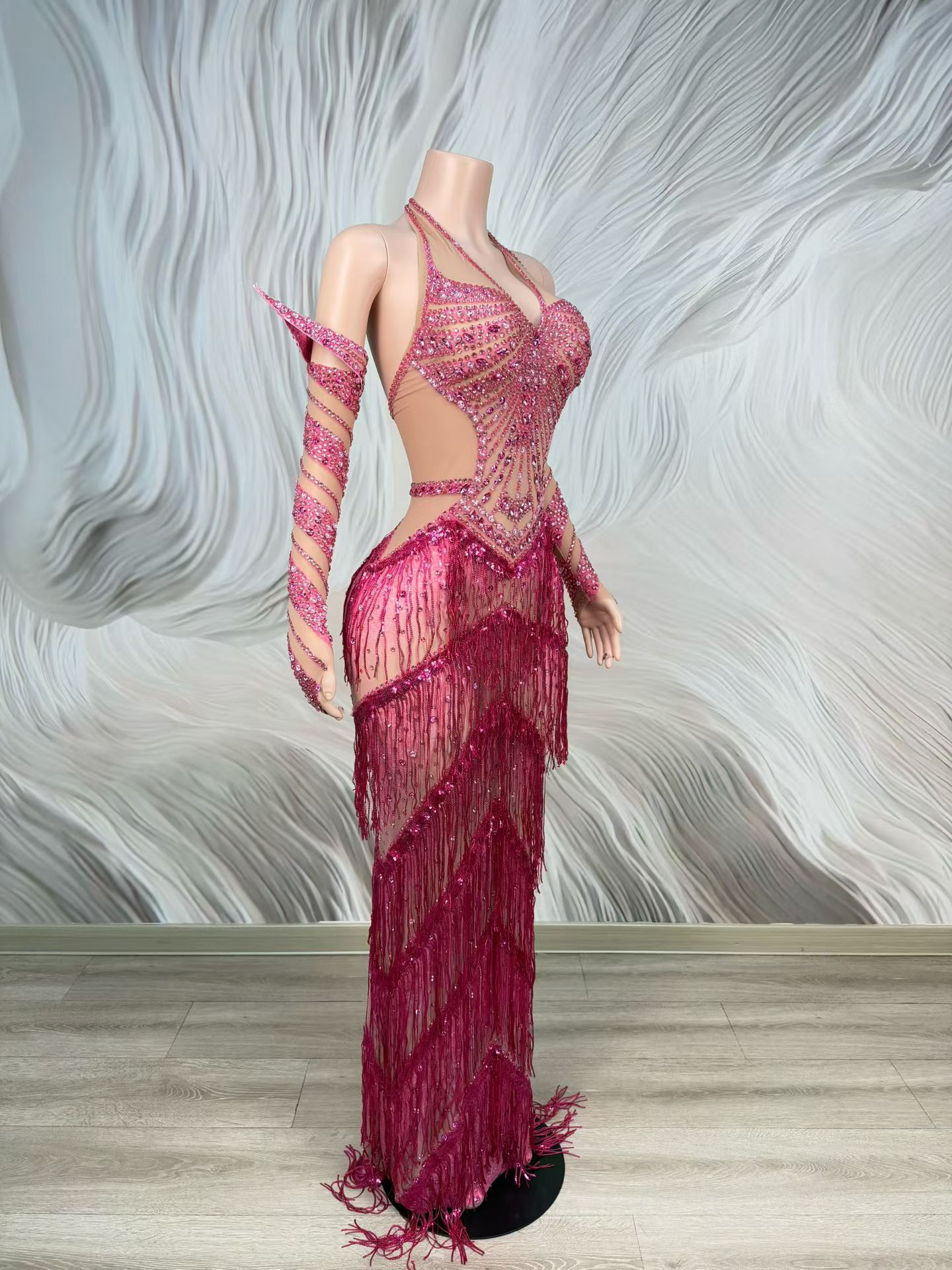 Luxury Full Rhinestone Sparkly - Sparkly Rhinestone Club Party Dress recension och pris